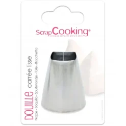 Douille Carrée Lisse en Inox ScrapCooking