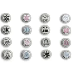 Douilles Russes Décors Noël Ø 2,4 cm (x8)