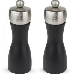 Duo Moulin à Poivre et à Sel Fidji 15 cm Noir-Inox Peugeot