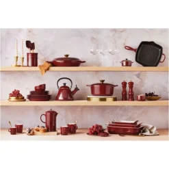 Duo Moulin à Poivre et à Sel Garnet Bouton Doré 11 cm Le Creuset