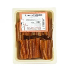 Ecorces Oranges Confites en Lamelles 1 kg Sabaton