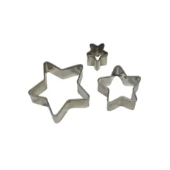 Emporte Pièce Etoile en inox (x3)