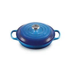 Faitout Azur en Fonte avec Intérieur Sable 30 cm Le Creuset Signature