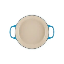 Faitout Azur en Fonte avec Intérieur Sable 30 cm Le Creuset Signature
