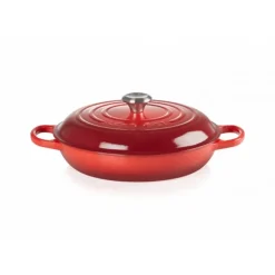 Faitout Cerise en Fonte avec Intérieur Sable 30 cm Le Creuset Signature