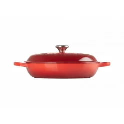 Faitout Cerise en Fonte avec Intérieur Sable 30 cm Le Creuset Signature