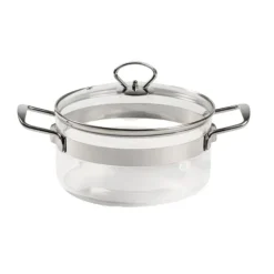 Faitout en Verre avec Couvercle 20 x H 11 cm Belissam Mastrad