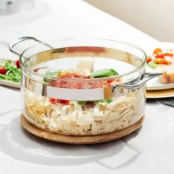 Faitout en Verre avec Couvercle 20 x H 11 cm Belissam Mastrad