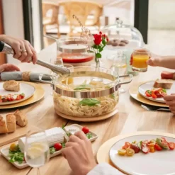 Faitout en Verre avec Couvercle 20 x H 11 cm Belissam Mastrad