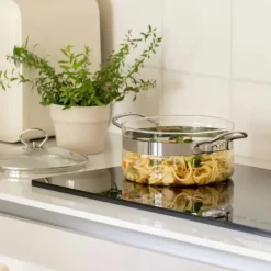 Faitout en Verre avec Couvercle 20 x H 11 cm Belissam Mastrad