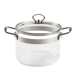 Faitout en Verre avec Couvercle 20 x H 15 cm Belissam Mastrad