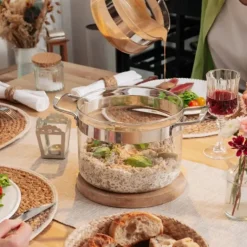 Faitout en Verre avec Couvercle 20 x H 15 cm Belissam Mastrad