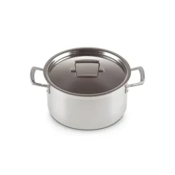 Faitout Inox 24 cm avec Couvercle Le Creuset