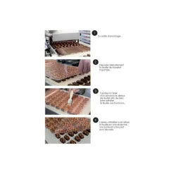 Feuille Transfert Chocolat Feu d'Artifice 250x400 mm (x10) Florensuc