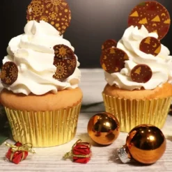 Feuille Transfert Chocolat Noël 17,5 x 27,5 cm (x4) Patisdécor