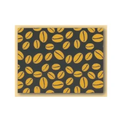 Feuilles de transfert chocolat Grains de café or 34 x 26,5 cm (x10)