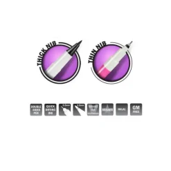 Feutre alimentaire Noir Jais double mines Rainbow Dust