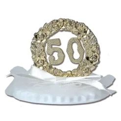 Figurine Anniversaire de Mariage Noces d'Or 7,5 cm