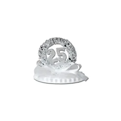 Figurine Anniversaire de Mariage Noces d'Argent 7,5 cm