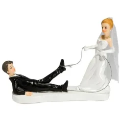 Figurine Mariage A la Pêche 2 Modèles 14 cm