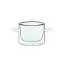 FIN DE SERIE Casserole En Verre Double Paroi 12 cl (x2) Luigi Bormioli THERMIC GLASS