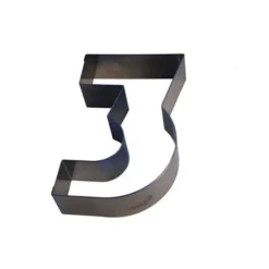 FIN DE SERIE Chiffre inox 3 Moule-Découpoir 100 mm Gobel