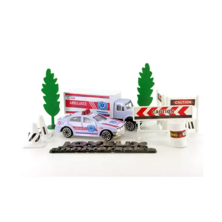 FIN DE SERIE Kit Décor Gâteau Urgences (7 pièces)