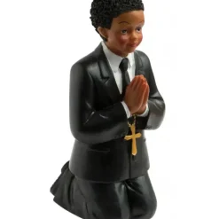 FIN DE SERIE Sujet Communion Garçon Métisse 11 cm