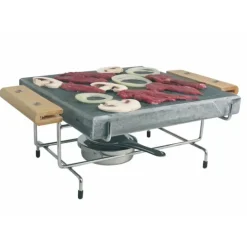 FIN DE SERIE Support pour Pierre à Griller Naturelle 25x25x3 Louis Tellier