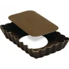 FIN DE SERIE Tartelette rectangulaire cannelée fond mobile