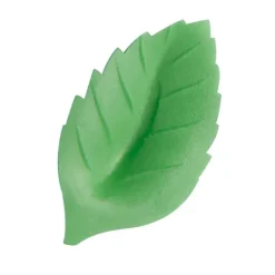 Fleurs de rose blanches et roses x6, grandes feuilles x12 - en Azyme