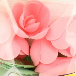 Fleurs de roses x6, grandes feuilles x12 - en Azyme