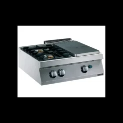 Fourneau 2 Brûleurs et 1/2 Plaque Coup de Feu à Poser 800 x 700 x 250 mm Zanussi