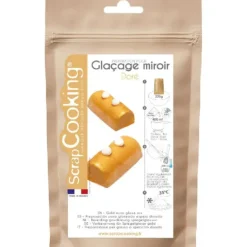 Glaçage Miroir Doré 220 g Scrapcooking