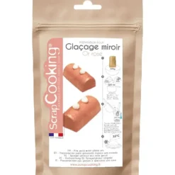 Glaçage Miroir Or Rose 220 g Scrapcooking
