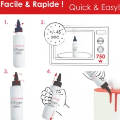 Glaçage Noir Goût Chocolat 130 g Scrapcooking