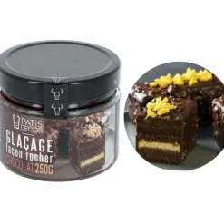 Glaçage Rocher Chocolat Noir 250 g Patisdécor