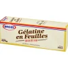 Gélatine en feuilles qualité or 475 g (225 feuilles) Ancel