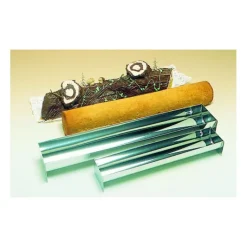 Gouttière à Bûche Inox 50 x 7 cm