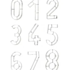 Grand Emporte Pièce Inox Chiffre 2 32x18 cm