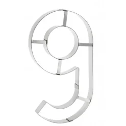 Grand Emporte Pièce Inox Chiffre 6 ou 9 32x18 cm (x1)