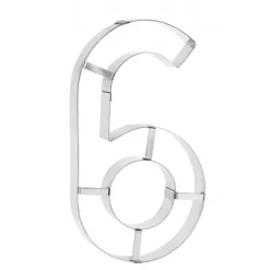 Grand Emporte Pièce Inox Chiffre 6 ou 9 32x18 cm (x1)