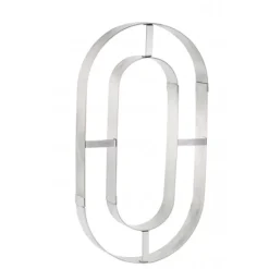 Grand Emporte Pièce Inox Chiffre 0 32x18 cm