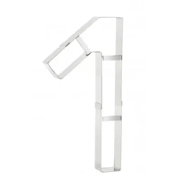 Grand Emporte Pièce Inox Chiffre 1 32x16 cm