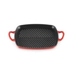 Gril en Fonte Rectangulaire 30 cm Cerise Le Creuset