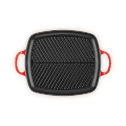 Gril en Fonte Rectangulaire 30 cm Cerise Le Creuset