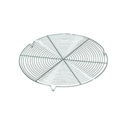 Grille Ronde avec pieds Chromée Ø 32 cm