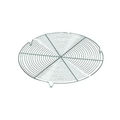 Grille Ronde avec pieds Chromée Ø 20 cm