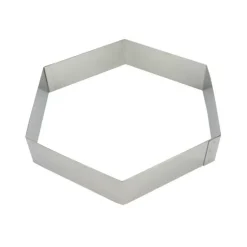 Hexagone à Mousse Inox 24 cm x H 4,5 cm Mallard