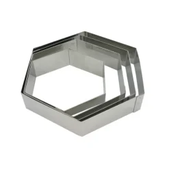 Hexagone à Mousse Inox 14 cm x H 4,5 cm Mallard